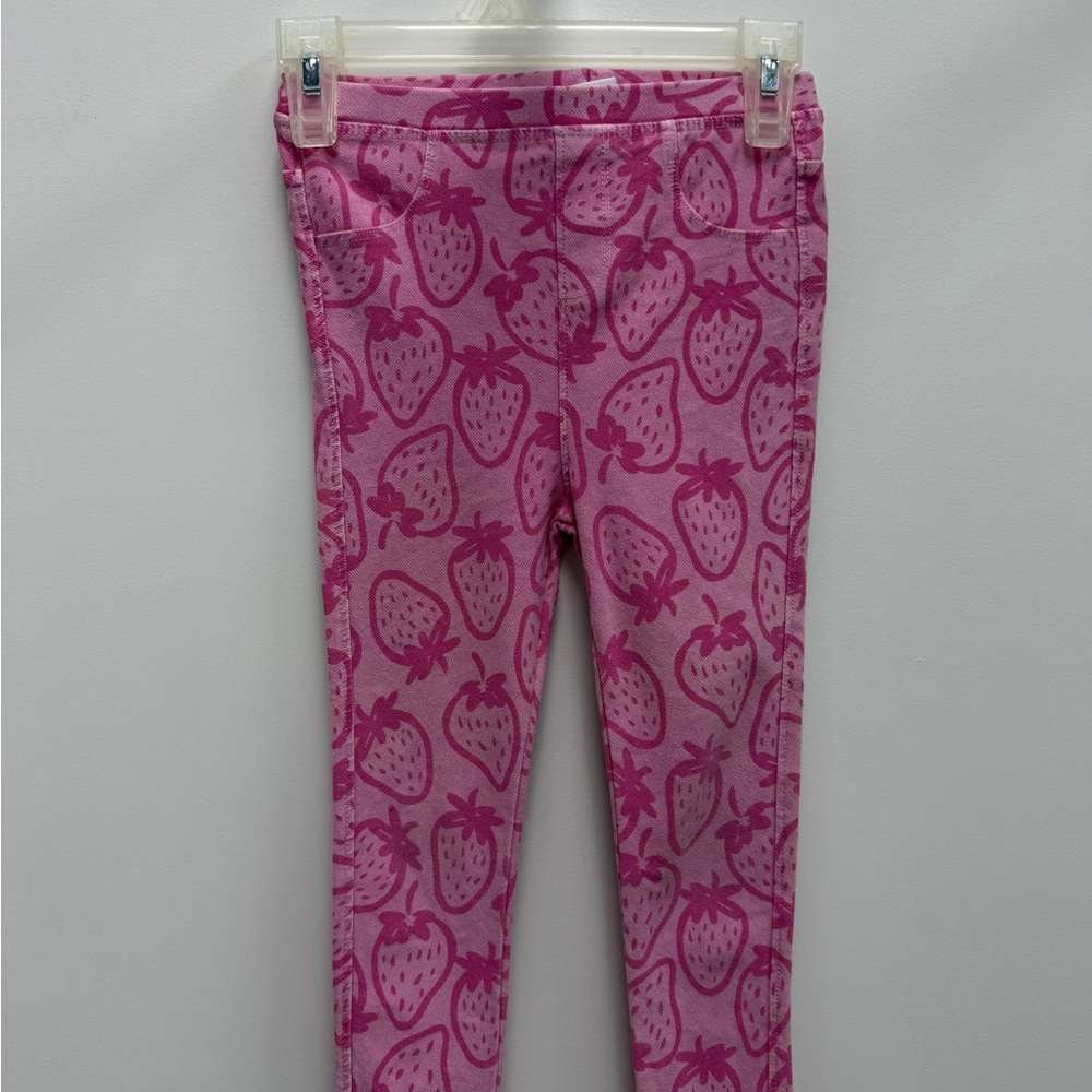 Zara Pink Strawberry Pattern Leggings